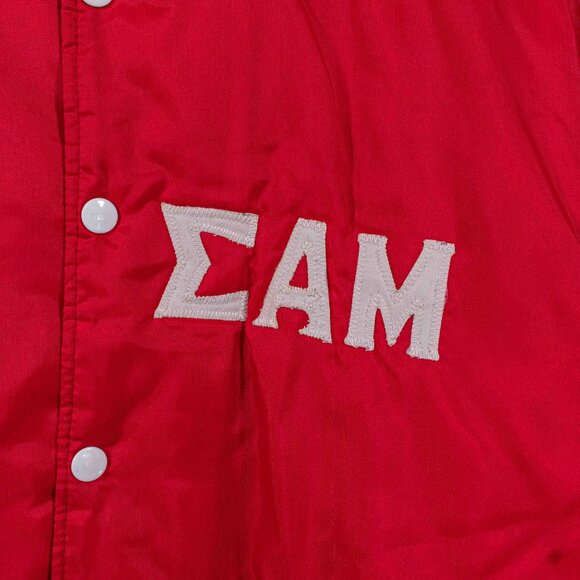 University of Pennsylvania Bomber Jacket Large VTG 70s Sigma Alpha Mu Embroidery - Picture 5 of 12